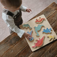 Load image into Gallery viewer, Wooden Dino Puzzle
