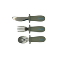 Load image into Gallery viewer, Silicone & Stainless Steel Toddler Utensil Set