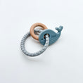 Load image into Gallery viewer, Whale Silicone & Beechwood Teether