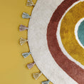 Load image into Gallery viewer, RAINBOW rainbow children's rug with tassels
