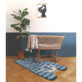 Load image into Gallery viewer, BLUE TIGGER original children's rug with tiger shape