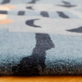 Load image into Gallery viewer, BLUE TIGGER original children's rug with tiger shape