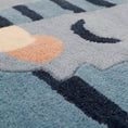 Load image into Gallery viewer, BLUE TIGGER original children's rug with tiger shape