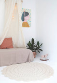 Load image into Gallery viewer, ALMA ECRU hand crochet children's rug