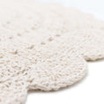 Load image into Gallery viewer, ALMA ECRU L hand crochet children's rug