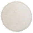 Load image into Gallery viewer, PERLA Ecru rug crochet finish