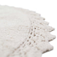 Load image into Gallery viewer, PERLA Ecru rug crochet finish