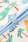 Load image into Gallery viewer, Posh TOT Surf's Up Bamboo Baby Convertible Zippy Romper