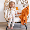 Load image into Gallery viewer, Pumpkin Posie 2pc Bamboo Pajamas for Kids - Sizes Newborn & Up!