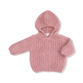 Load image into Gallery viewer, Chenille - Rose Hooded Jacket with Striped Texture