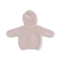Load image into Gallery viewer, Chenille - Stone Hooded Jacket with Striped Texture