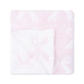 Load image into Gallery viewer, Chenille - Baby Pink Bow Blanket