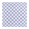 Load image into Gallery viewer, Chenille - Dusty Blue Checkerboard Blanket