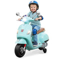 Load image into Gallery viewer, 12V Kids Electric Motorcycle Licensed VESPA with Music and Training Wheels