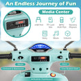 Load image into Gallery viewer, 12V Kids Electric Motorcycle Licensed VESPA with Music and Training Wheels