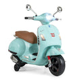 Load image into Gallery viewer, 12V Kids Electric Motorcycle Licensed VESPA with Music and Training Wheels