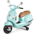 Load image into Gallery viewer, 12V Kids Electric Motorcycle Licensed VESPA with Music and Training Wheels