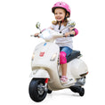 Load image into Gallery viewer, 12V Kids Electric Motorcycle Licensed VESPA with Music and Training Wheels