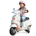 Load image into Gallery viewer, 12V Kids Electric Motorcycle Licensed VESPA with Music and Training Wheels