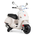 Load image into Gallery viewer, 12V Kids Electric Motorcycle Licensed VESPA with Music and Training Wheels