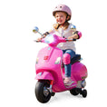 Load image into Gallery viewer, 12V Kids Electric Motorcycle Licensed VESPA with Music and Training Wheels