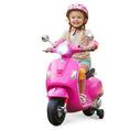 Load image into Gallery viewer, 12V Kids Electric Motorcycle Licensed VESPA with Music and Training Wheels