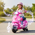 Load image into Gallery viewer, 12V Kids Electric Motorcycle Licensed VESPA with Music and Training Wheels