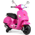 Load image into Gallery viewer, 12V Kids Electric Motorcycle Licensed VESPA with Music and Training Wheels