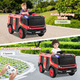 Load image into Gallery viewer, 12V Kids Ride on Fire Truck 2-Seater with Remote Control and Water Gun-Red
