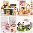 Load image into Gallery viewer, Tiny Land® Sweetwood Edge Dollhouse - Green & Pink