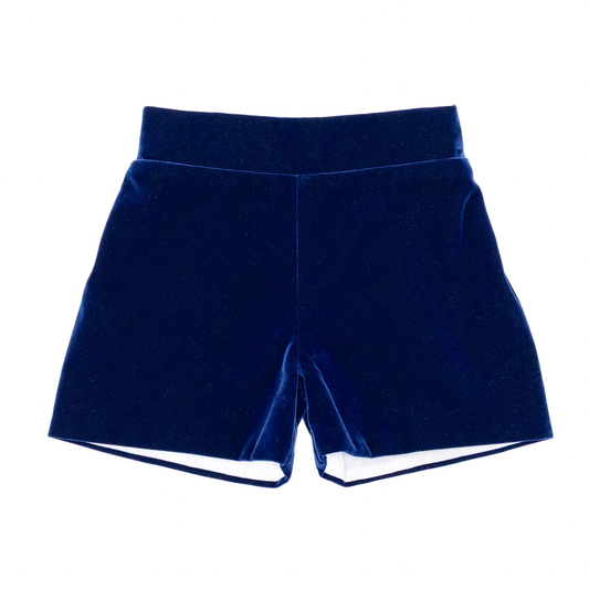 Robert Shorts in Back Bay Blue Velvet