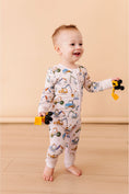 Load image into Gallery viewer, Bamboo One Piece Zip Pajama -Little Builder