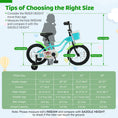 Load image into Gallery viewer, 12/14/16 Inch Kids Bike with Training Wheels and Basket Green Color