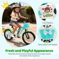 Load image into Gallery viewer, 12/14/16 Inch Kids Bike with Training Wheels and Basket Green Color