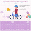 Load image into Gallery viewer, 18-Inch Kids Bike Adjustable with Basket and Streamers Purple - Princess of the Sea Theme