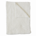 Load image into Gallery viewer, Cream Ribbed Plush Blanket