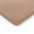 Load image into Gallery viewer, Muslin Fitted Bassinet Crib Sheet