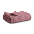 Load image into Gallery viewer, Baby Waffle Blankets in Mauve