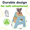 Load image into Gallery viewer, 2-Step Wooden Stool for Kids