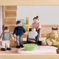 Load image into Gallery viewer, Sweet Family Gift Set: Black Dollhouse & Dollhouse Garage & Extra Dolls Set