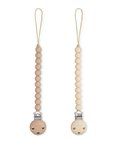 Load image into Gallery viewer, Pacifier Clips in Beige & Light Beige, 2 Pack