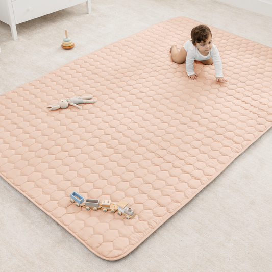 Play Mat with Non-Slip Bottom in Blush