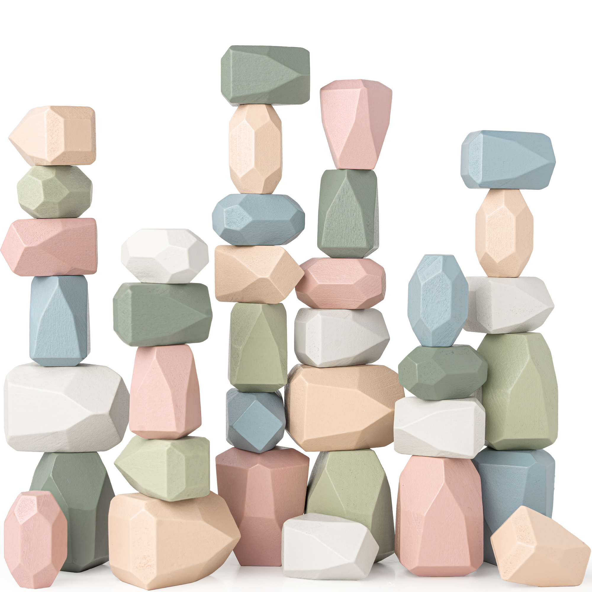 Stacking Blocks for Toddlers in Neutral Pack