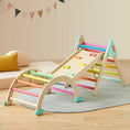 Load image into Gallery viewer, Tiny Land® 7-in-1 Rainbow Pikler Triangle Set