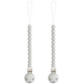 Load image into Gallery viewer, Pacifier Clips in Grey, 2 Pack