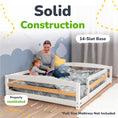 Load image into Gallery viewer, Full-Size Montessori Floor Bed with Strong Slatted Frame