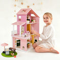 Load image into Gallery viewer, Tiny Land® Sweetwood Edge Dollhouse - Green & Pink
