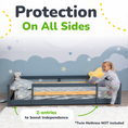 Load image into Gallery viewer, Twin Montessori Floor Bed with Safety Guardrails
