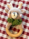Load image into Gallery viewer, Crocheted Reindeer Rattle