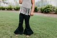 Load image into Gallery viewer, Black Denim Flare Pant